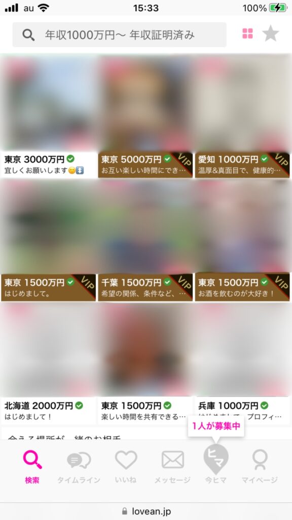 ラブアンの年収証明機能