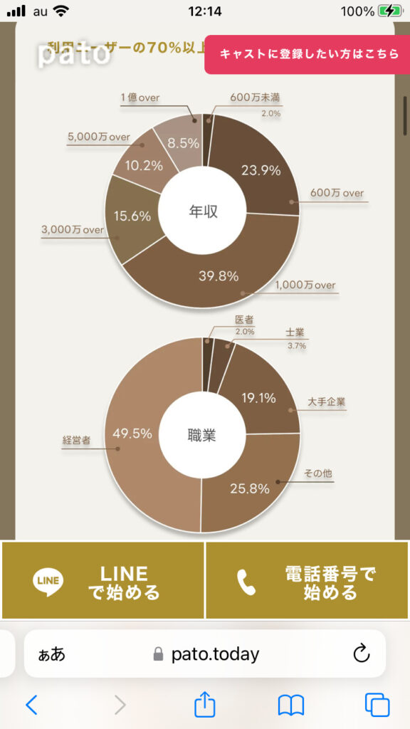 pato(パト)の年収・職業